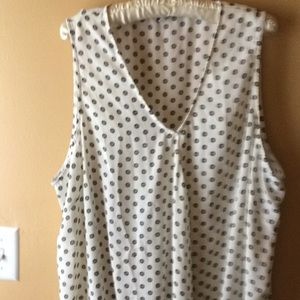 Sheer Black and white summer blouse